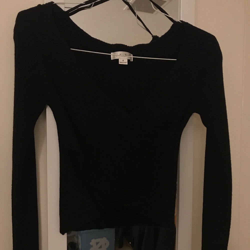 Black Wrap Boutique Sweater!